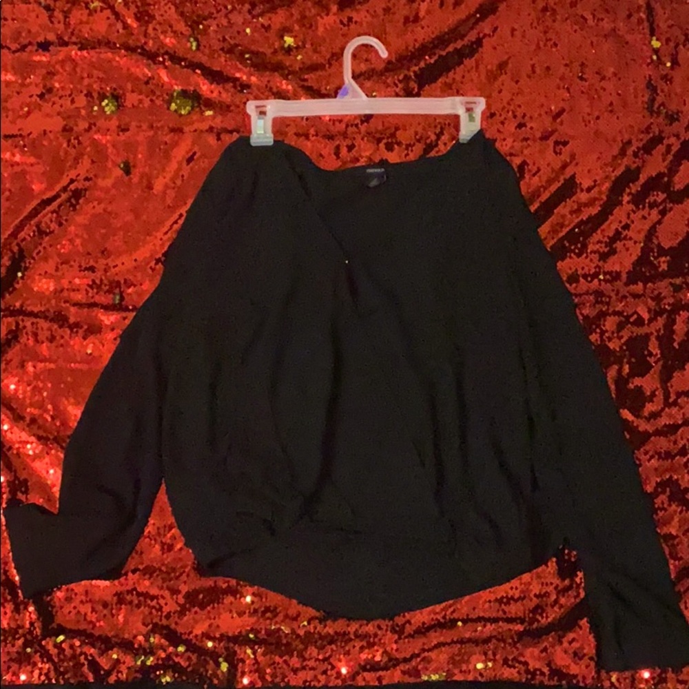 Black long sleeve formal shirt